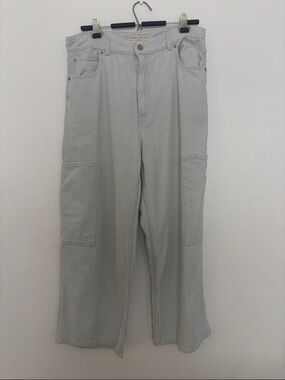 Levi's Light Blue High-Rise Wide-Leg Jeans